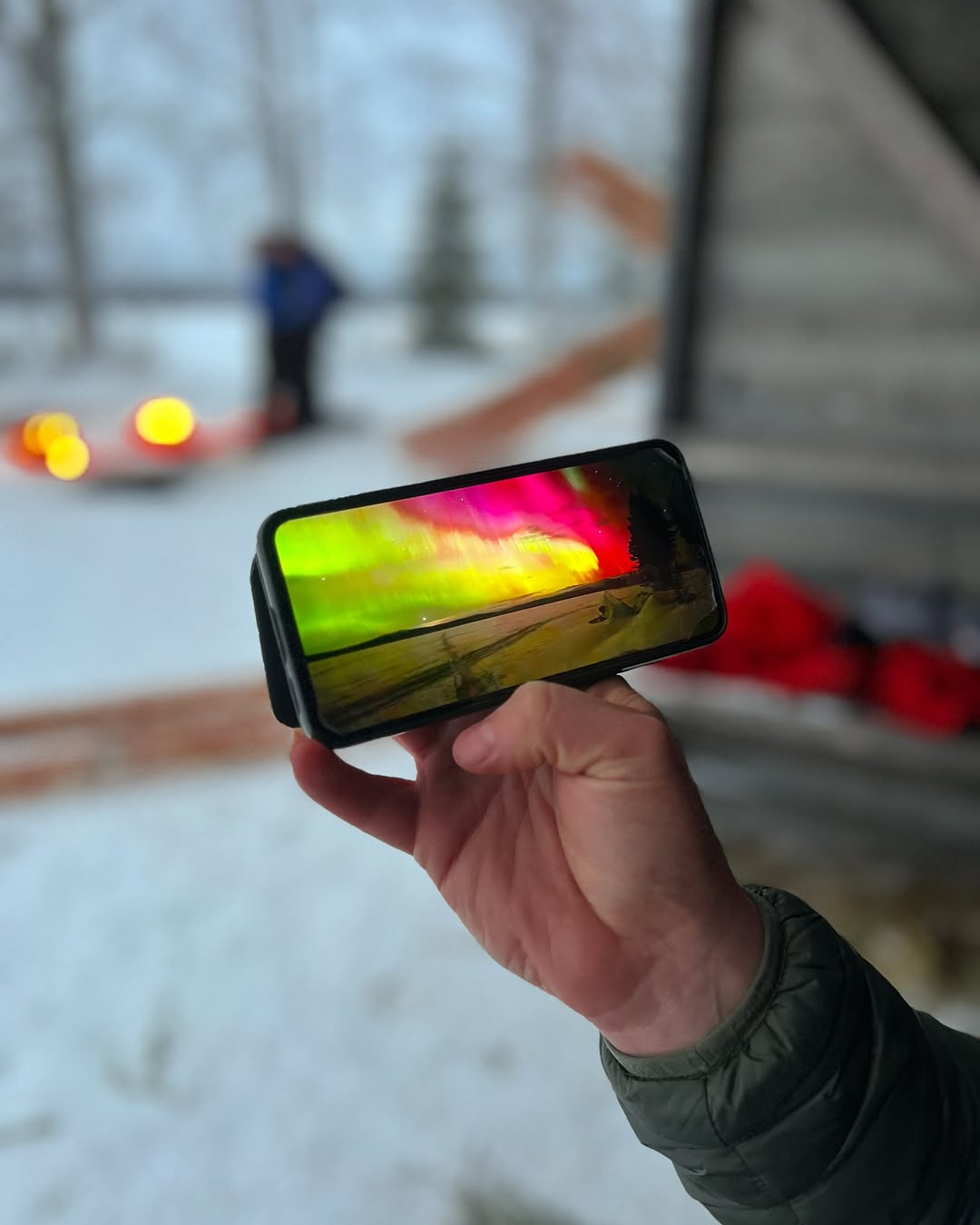 aurores boréales - laponie suedoise